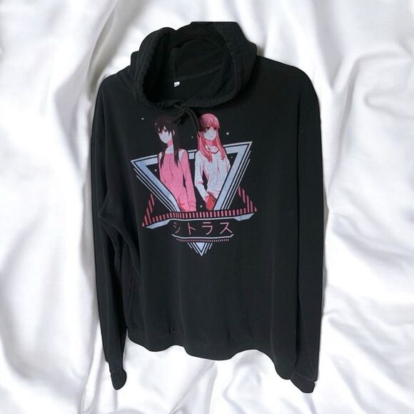 Yuri Anime Citrus Hoodie XL Japanese Manga Y2K Vibes - Picture 1 of 13